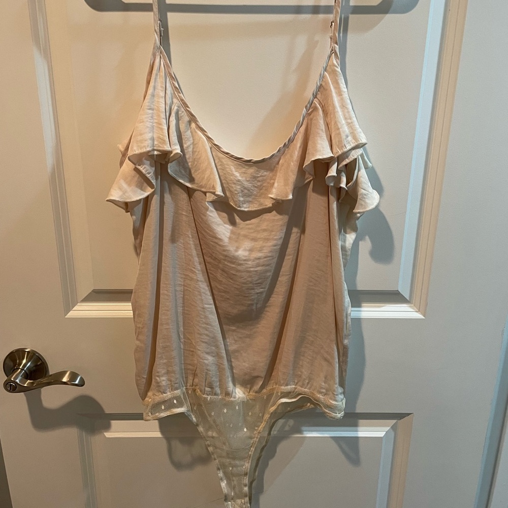 Silk Body Suit With Ruffles - Picture 2 of 5